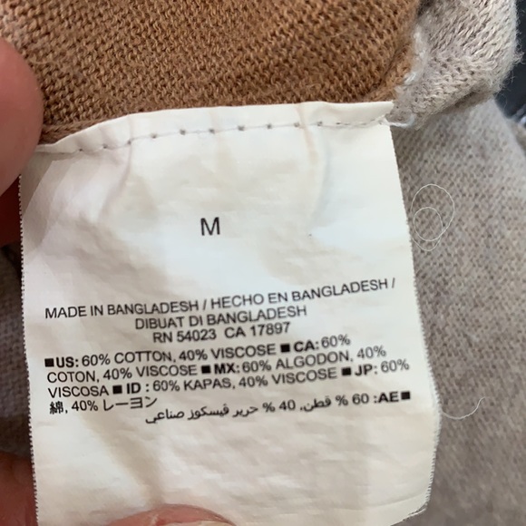 {Old Navy}Sz M Camel/Oatmeal Raglan Sleeve Sweater - Picture 5 of 6